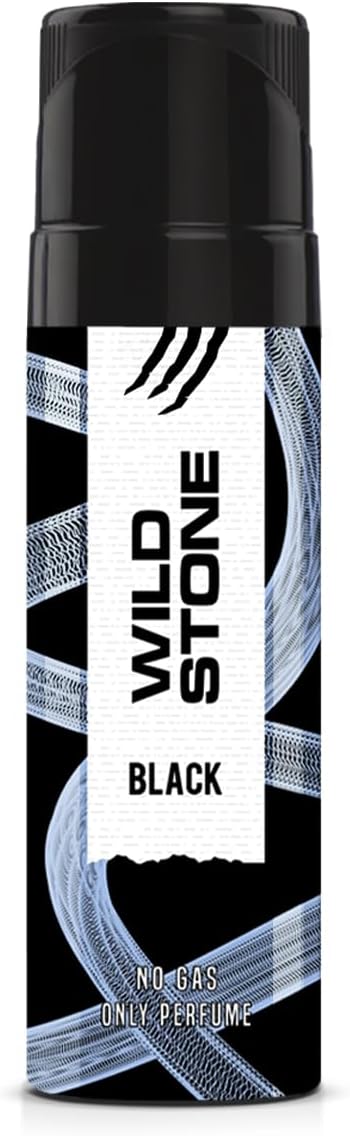 Wild Stone Intense Black Long Lasting No Gas Deodorant Spray For Men, 150Ml