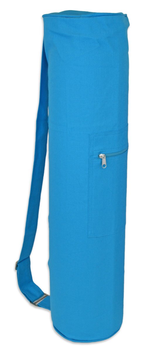 YogaAccessories Cotton Zippered Yoga Mat Bag