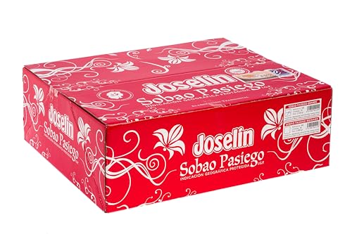 Joselín Sobaos Medianos, elaborados con Mantequilla, Calidad Controlada IGP Sobao Pasiego, Paquete de 32 Unidades envueltos individualmente en film transparente (2400 gr)
