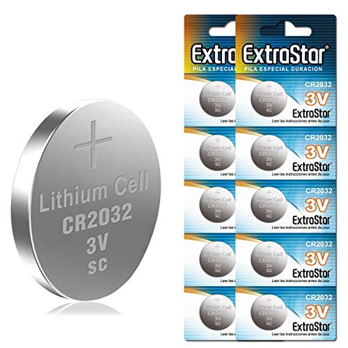 Pilas Boton EXTRASTAR CR2032 3V 10 Piezas