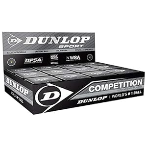 12x Dunlop Squash Balls “Competition” yellow
