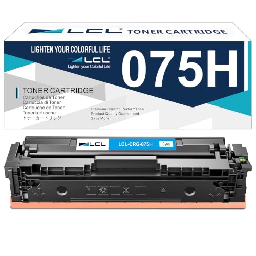 LCL 075H Cyan Toner Cartridge Replacement for Canon 075 075H Toner