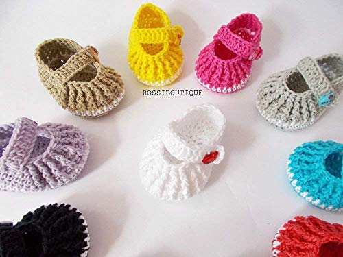 Crochet Baby Shoes, Blessing Booties2