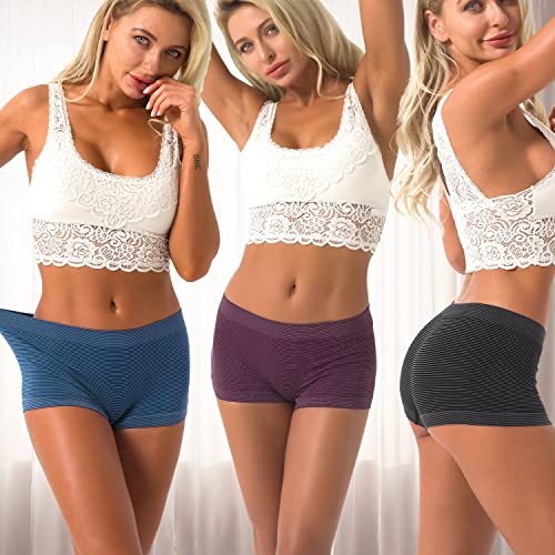 DEEP TOUCH Boy Shorts Underwear Women Ladies Boyshorts Panties Spandex Panty Workout Boxer Briefs2