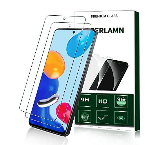 DEERLAMN Verre Trempé pour 12T 5G / 12T Pro 5G/ Xiaomi Redmi Note 11S 5G / Redmi Note 11T 5G / POCO M4 Pro 5G Protecteur d'Écran, Ultra Résistant Film Vitre Trempé Protection, 2 Pièces Cover