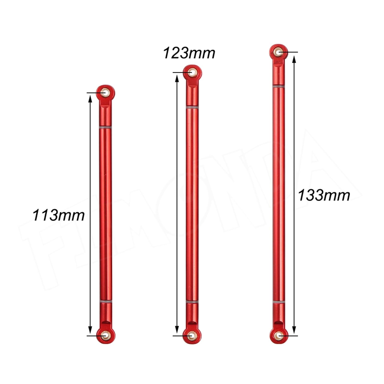 8 sztuk/partia RC Car pręt łączący ze stopu aluminium 313mm