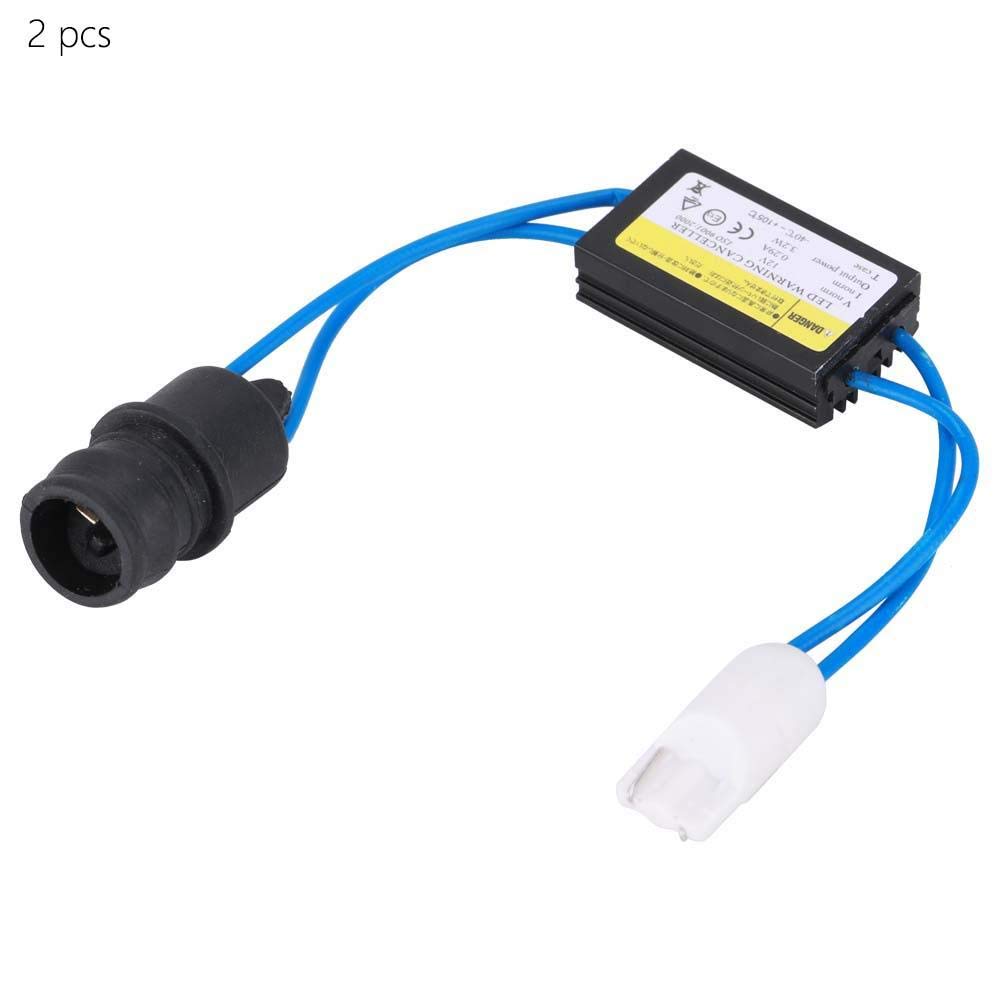 Yctze Decoder LED, 2PCS T10 LED Warning Canceller Adapter Headlight Error Anti-Flicker Decoder Device Resistore