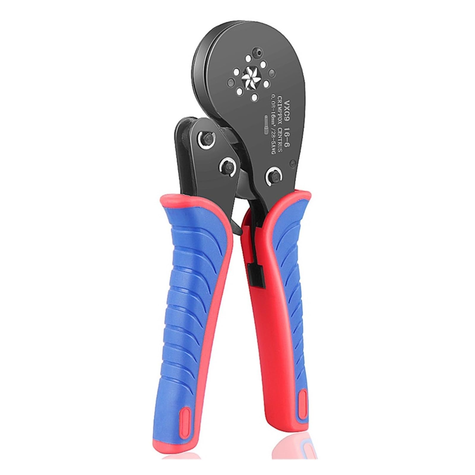 Sześciokątne Narzędzie Do Zaciskania Tulejek, 16-6 I Zaciskarki Tulejkowe Używane Końcówek Kablowych 28-5 AWG Precyzyjne Zaciskanie(Single clamp)