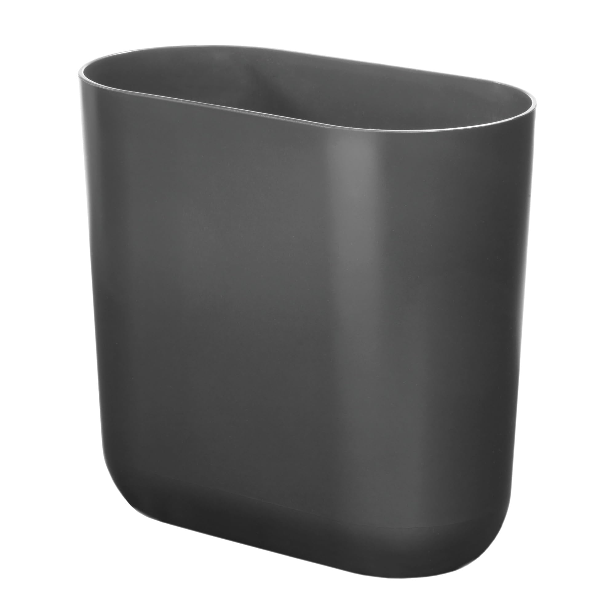 iDesign Cade Trash Can - Small White Bathroom Bin -25