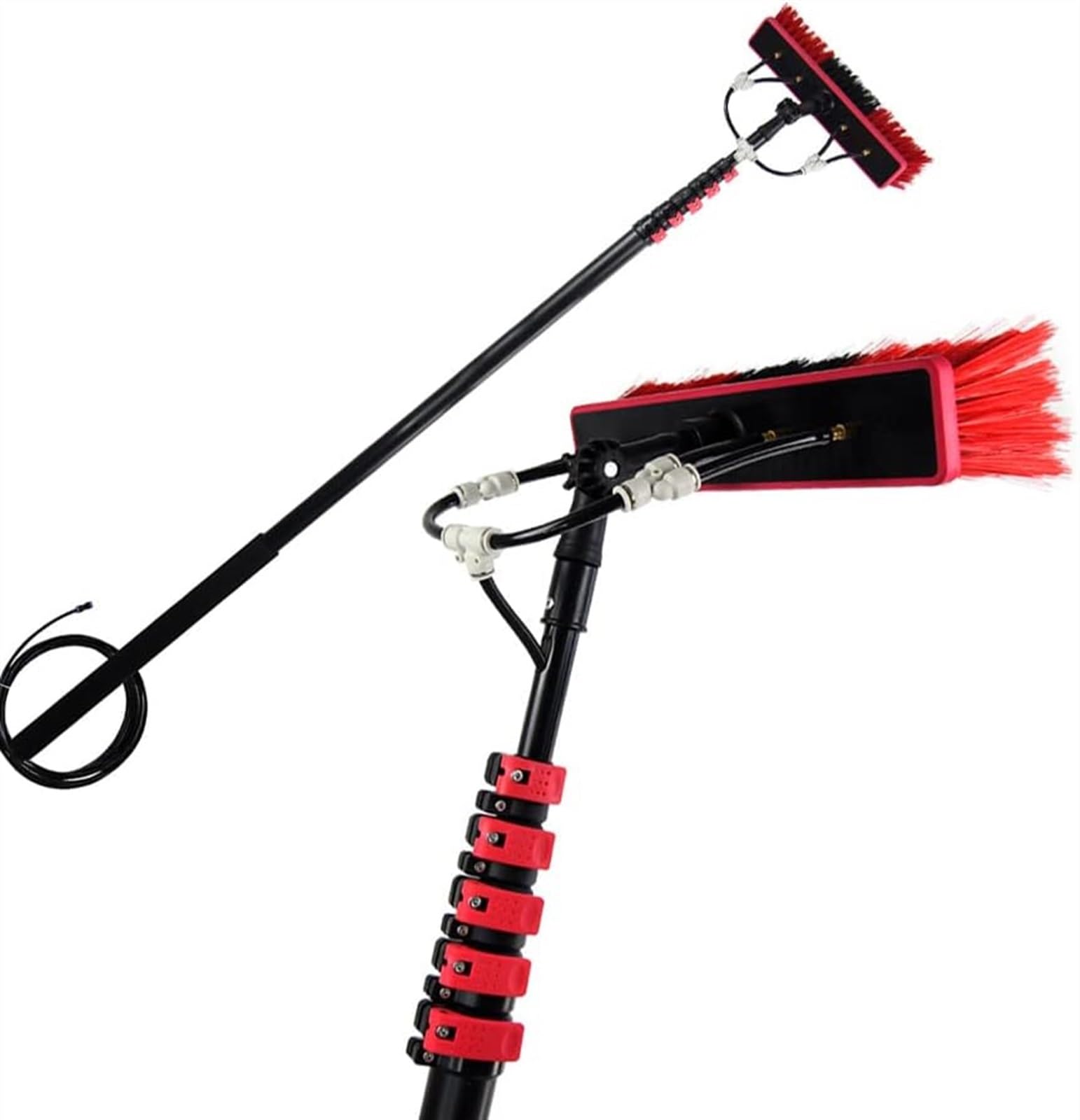 Tuyau équipement de brosse de nettoyage de vitres pour laver en hauteur sans échelle
