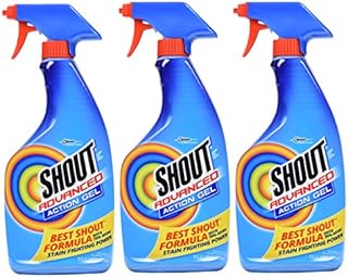 Shout Advanced Spray and Wash Laundry Stain Remover Gel, Best Shout Formula, 22 oz - Pack of 3