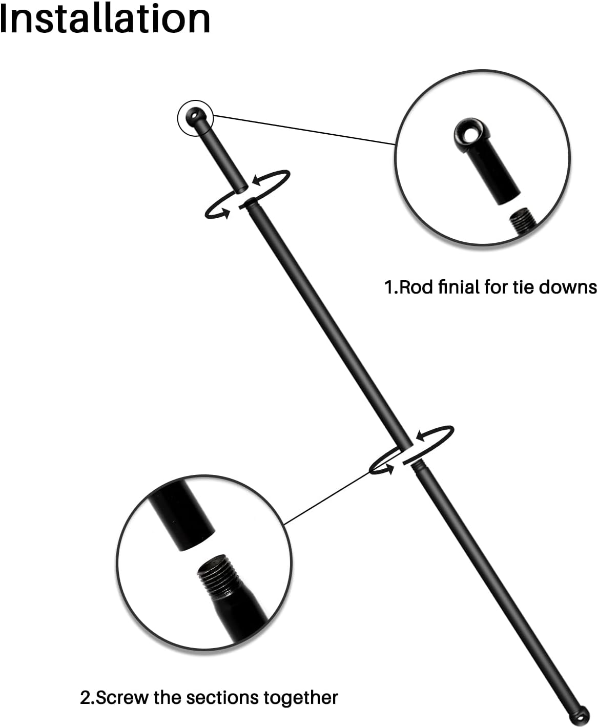 9' x 16' Pergola Shade Cover Replacement Canopy with Grommets Weighted Rods Permeable for Outdoor Patio Porch Backyard Gazebo, Brown