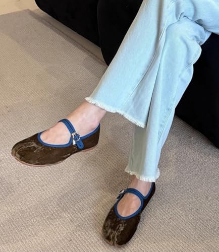 Women's Split Toe Tabi Ballet Flats Slip On - Wide Width Comfortable Walking Shoes Lightweight Casual for Office Work Daily Wear Travel Standing​4