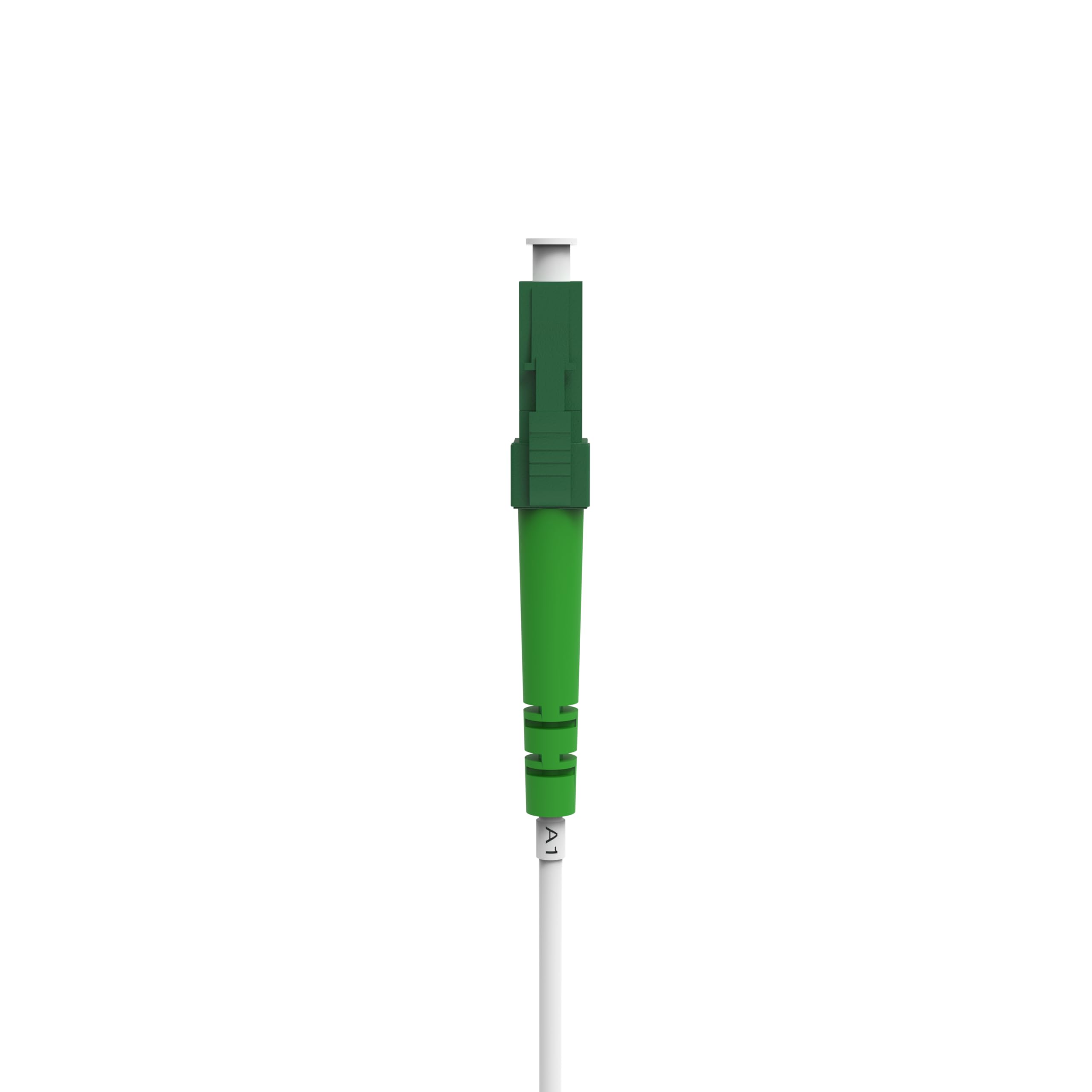 75m Câble Fibre Optique Blanc LC/APC vers LC/APC | Simplex Monomode OS2 FTTH Câble Fibre Optique