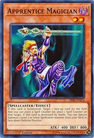 Amazon.com: Yu-Gi-Oh! - Apprentice Magician - SR08-EN014 - Common - 1st  Edition