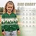ZFRXIGN Christmas Tree Jacket for Boys Girls Size 11-12 Button up Cardigan School Uniform Baseball Jacket Fall Crewneck Sweatshirt Stress Coat Pocket T Shirts, Green