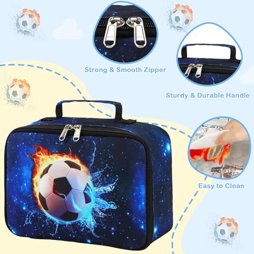 Image of CAMTOP Lunch Box Kids Boys Insulated Lunch Cooler Bag Reusable Lunch Tote Kit for School Travel