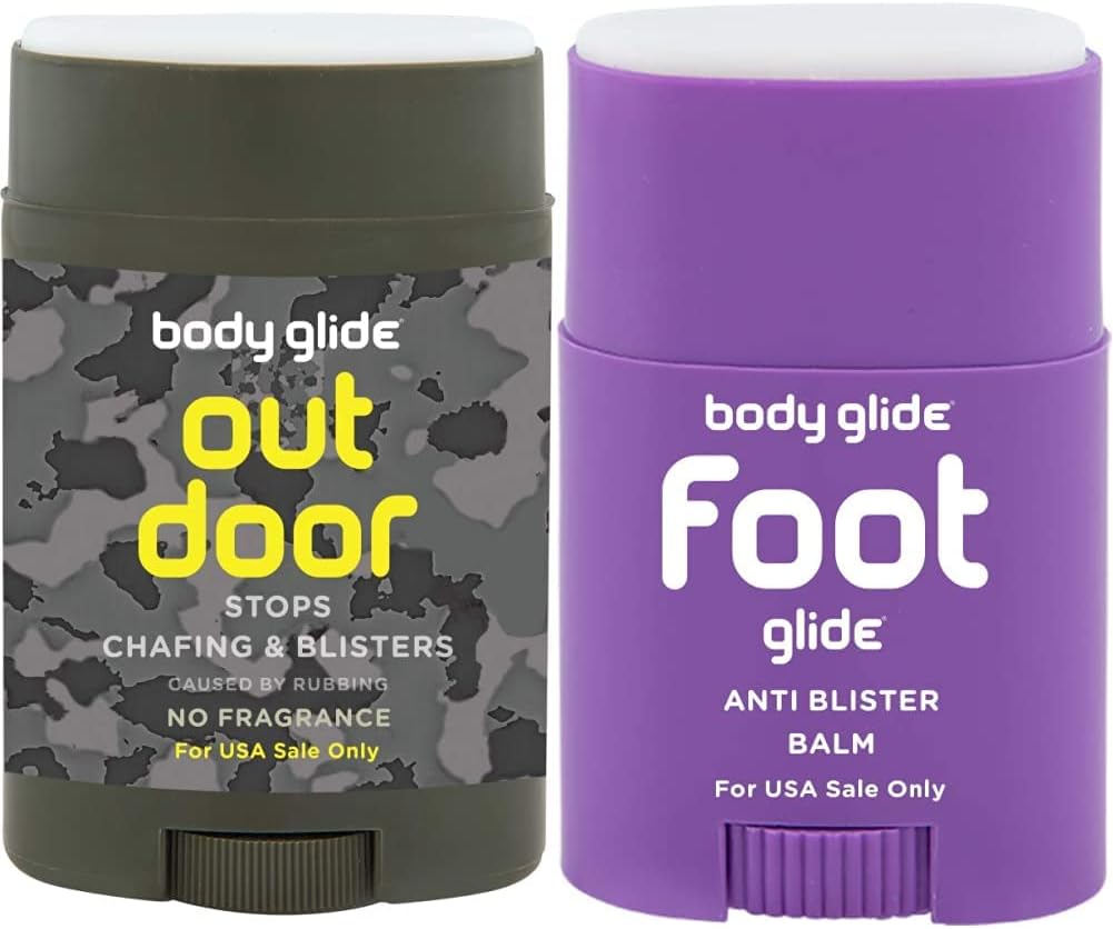 BodyGlide Outdoor Anti Chafe Balm (1.5oz) and Body Glide Original Anti Chafe Balm | No Chafing Stick