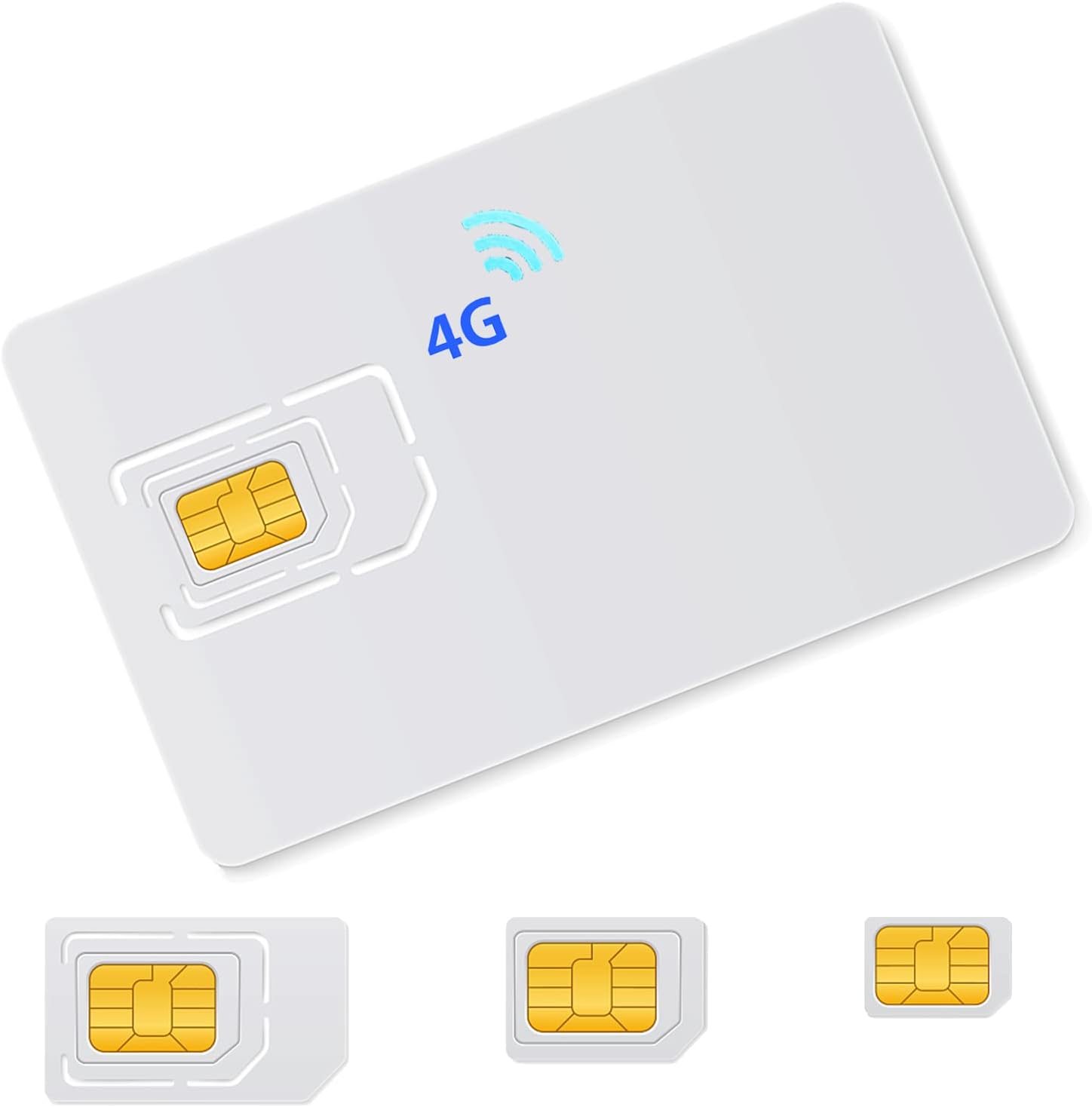 Canada, Mexico and The United States SIM Card - Support 4G Network Signal - Medium-Sized Micro Credit Card - for GPS Tracker Credit Card - Mini Camera Credit Card - car Locator Credit Card