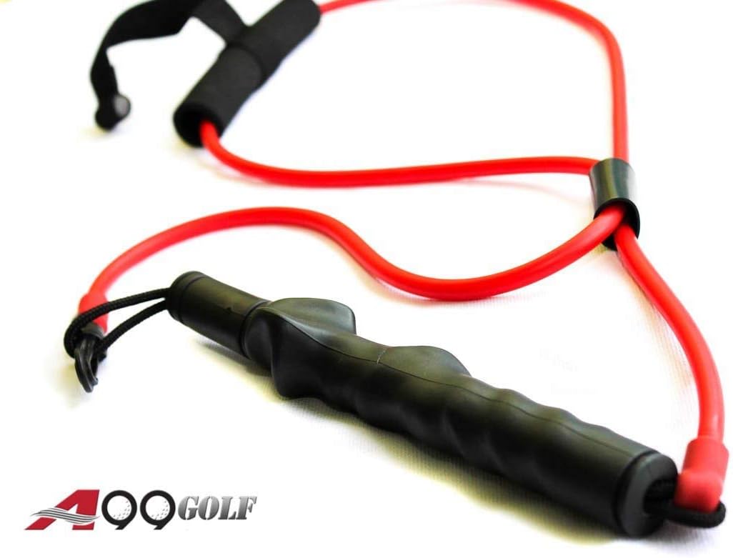 A99 Golf Men & Women Exercise Resistance Bands Comfort Handles Great for Workouts Physical Therapy Yoga Exercise Bands Pull up Bands for Home Full Body Workouts Swing Cord (Right-Handed only)