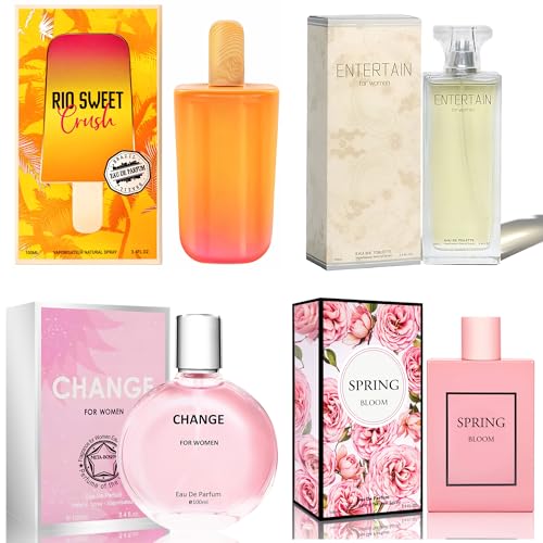 META-BOSEM Women's Perfume Set, Eau de Parfum, 4 Pack (3.4
