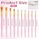 LIQWEI 20 Stück Künstlerpinsel Set, 10 Größen Nylon Malpinsel und Runde Pinsel Flache Pinsel Set Pinselset Acrylfarben Malerei Brush für Ölmalerei Acrylmalerei Aquarellmalerei