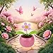 Pink Solar Powered Dancing Swinging Flower Toy Car Dashboard Ornament Home Office Decor Gift Stylish and Popular Practical Solar Kits