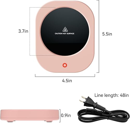 Miniatura 7 de Calentador de cera derretida para velas en frascos, libera de forma segura aromas sin llama, calentador de tazas de café para escritorio de