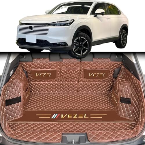 VEZEL/ホンダ ヴェゼル専用アクセサリー に適用2015 (平成27年)~?行 汚れ防止 車種専用設計ラゲッジマット トランクマット カスタム 車のトランクマット 3Dフルカバーカーゴマット XPE レザーラゲージトレイ 防水 滑り防止 耐汚れ カスタ