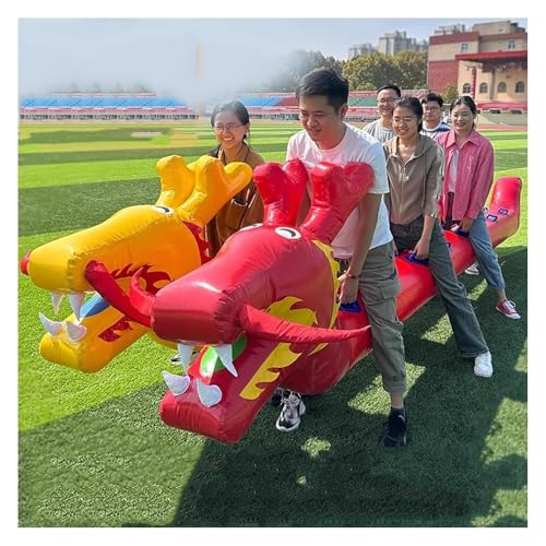 Barco dragón Hinchable, Barco dragón Inflable de PVC 2 Piezas con Bomba Aire Varios tamaños(5 seats/L-4M)
