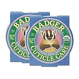 Badger - Cuticle Care, Soothing Shea Butter Cuticle Balm, Certified Organic, Nourish and Protect Cuticles and Nails, Fingernail Care, Protect Dry Splitting Cuticles, 0.75 oz (2 Pack)