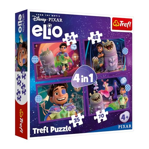 Trefl - Elio, Elio and The Space Adventure - 100-piece Puzzle - Colourful Puzzle Featuring Fairy Tale Characters, for Children Aged 5 and up