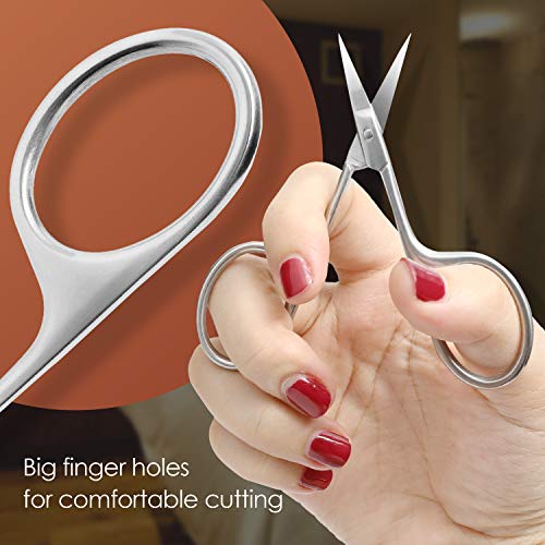 Auxmir Premium Nagelschaar van Roestvrij Staal met Scherpe Gebogen Rand en Etui voor Het Inkorten van Dunne Natuurlijke… - Afbeelding 4