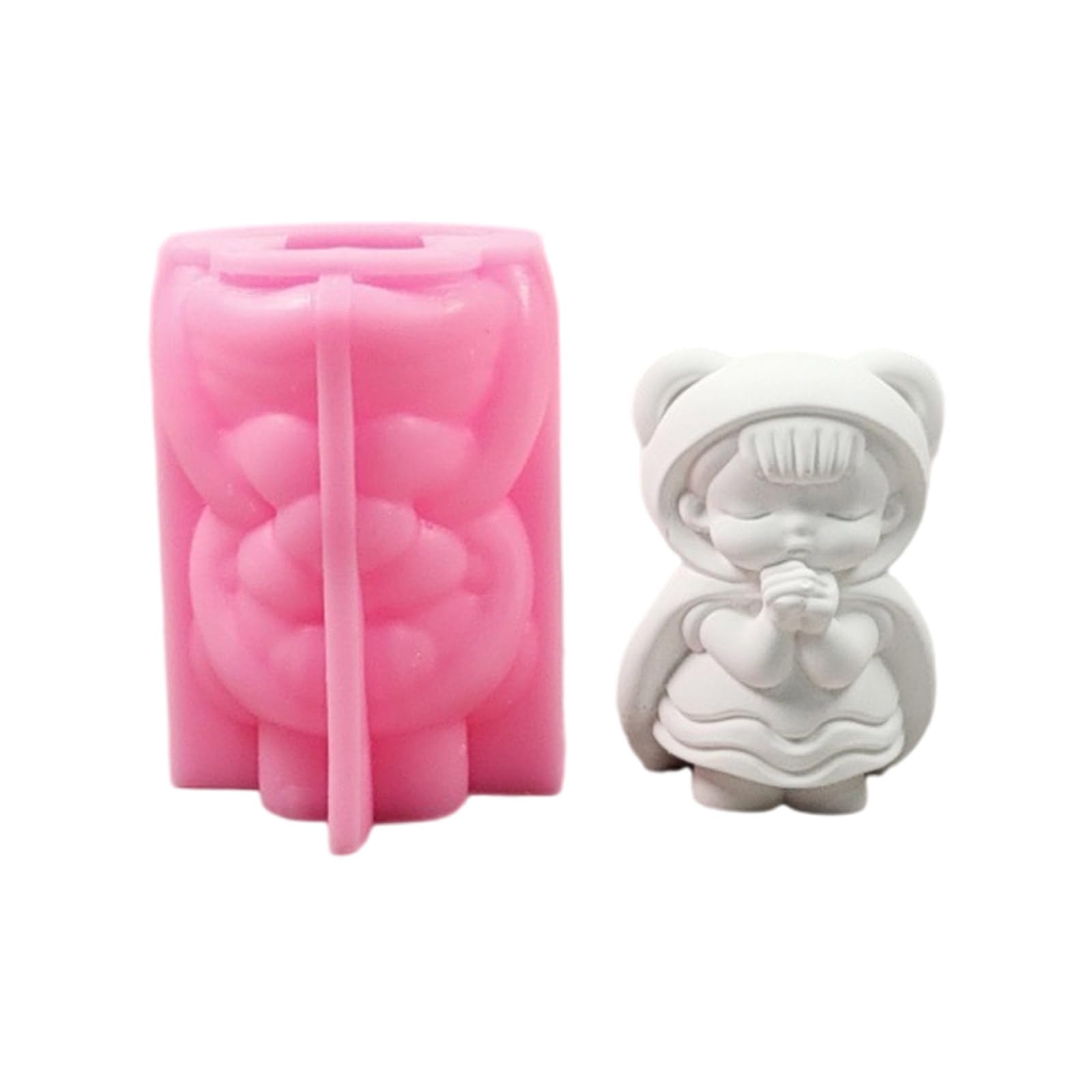 Nucelit Girl Statue Silicone Molds for Making Chocolate Fondant Gypsum Silicone Mold Soap Making Molds Party Decoration