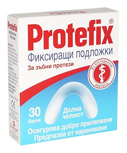 Protefix - Hojas adhesivas para dentadura inferior