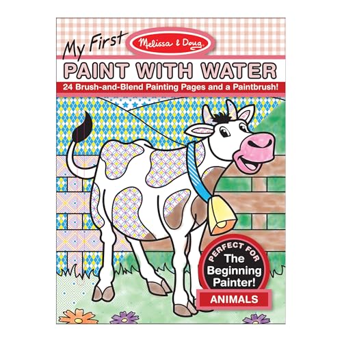 Image of Melissa & Doug My First Paint with Water Coloring Book: Animals (24 Painting Pages)