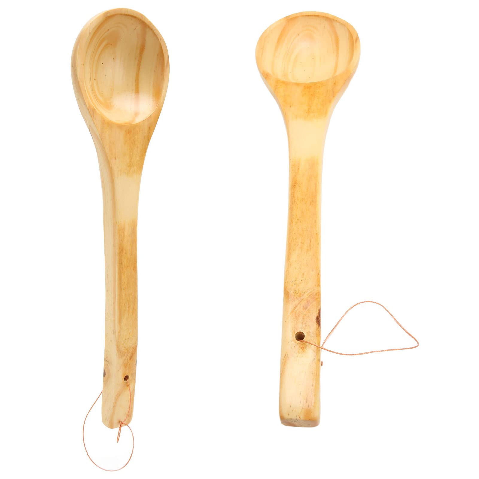 Louche de Sauna 39×10cm Bois Grande Capacité Long Manche pour Sauna Hammam