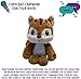 Mighty Mojo Talk Back Chipmunk Plush - Repeats What You Say Super Fast, Mimicry Electronic Record, Talk Back Toy for Kids, Perfect Early Learning Gift