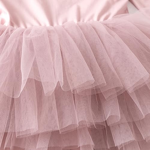 Image of Girls' Camisole Dance Tutu Leotard with Fluffy 4-Layers Ballet Dress for Ballerina (18 Months - 7 Years) | 1-7 Years, Sleeveless Leotard Bodice, Scoop Neckline, One-Piece, Ballet Class, Recitals, Birthday, Holidays, Photos