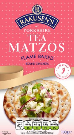 Rakusen's Tea Matzos (150g) - Pack of 2