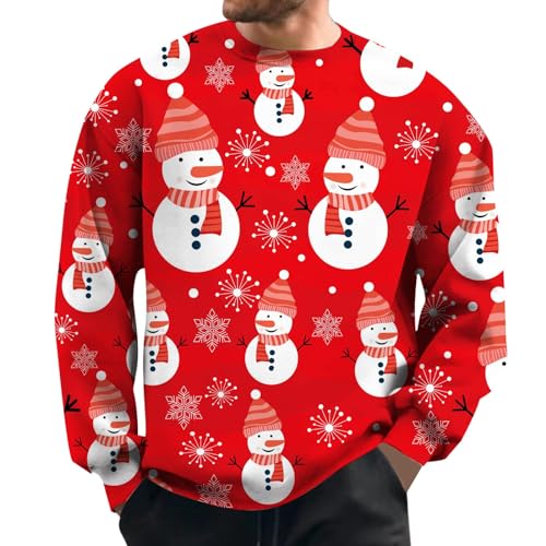Generisch Lässiger Weihnachts-Schneemann-Pullover für Herren als...