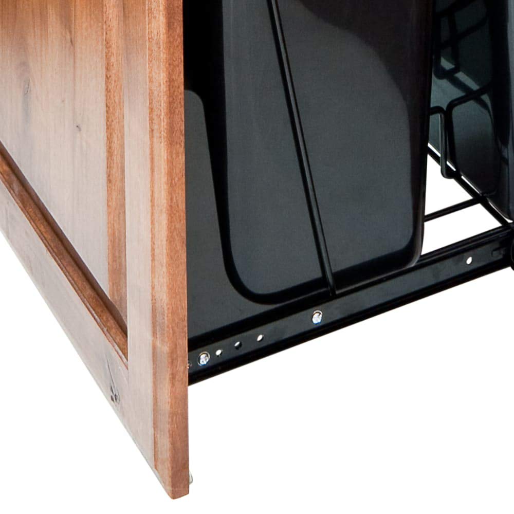 Hardware Resources Door Mounting Kit for Pullout Trash Can Kitchen