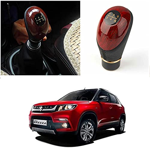 Olmeo Black and Wood Gear Knob/Gear Shift Knob for Maruti Suzuki New