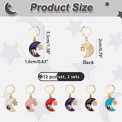 NBEADS 24 Pcs Evil Eye Locking Stitch Markers - Image 2