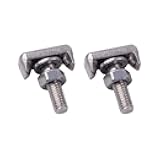 Battery Terminal Bolts, T-Shaped Battery Bolts Kit, Car Battery Cable Extender, Car Battery Bolt and Nut Accessories Replacement OEM# 64740, 19116852, 6X0-915-138, 61128373946 (2PCS)