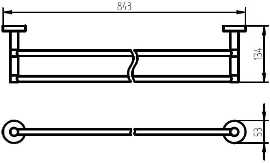 Blасk Frіdау Clеаrаnсе Kosmos 1122052 843 mm Stainless Steel and Zinc Alloy Haceka Double Towel Rail, Silver by Haceka Lіmіtеd Stосk Kosmos 1122052 843 mm Stainless Steel and Zinc Alloy Haceka Double Towel Rail, Silver by Haceka