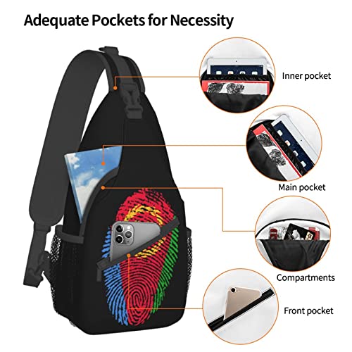 Mochila tipo sling unisex para día y senderismo miniatura 5