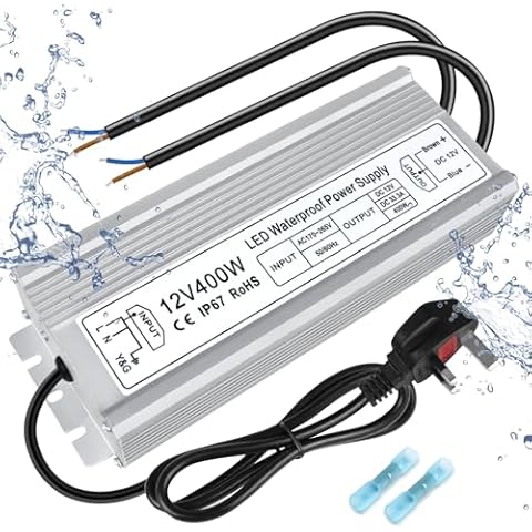 inShareplus 12V 400W Waterproof Power Supply Cover