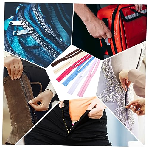 STOBOK 48 Peças De Suprimentos De Costura Com Zíper De Nylon Líquido