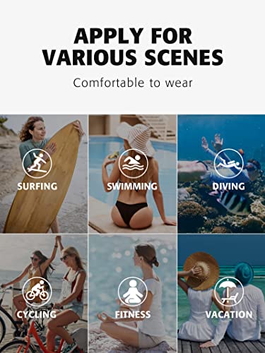 Attraco Womens Rashguards Swim Shirt Uv Sun Protection Upf 50+ Surf Swim Top Solid Round Neck Black S #TOP7